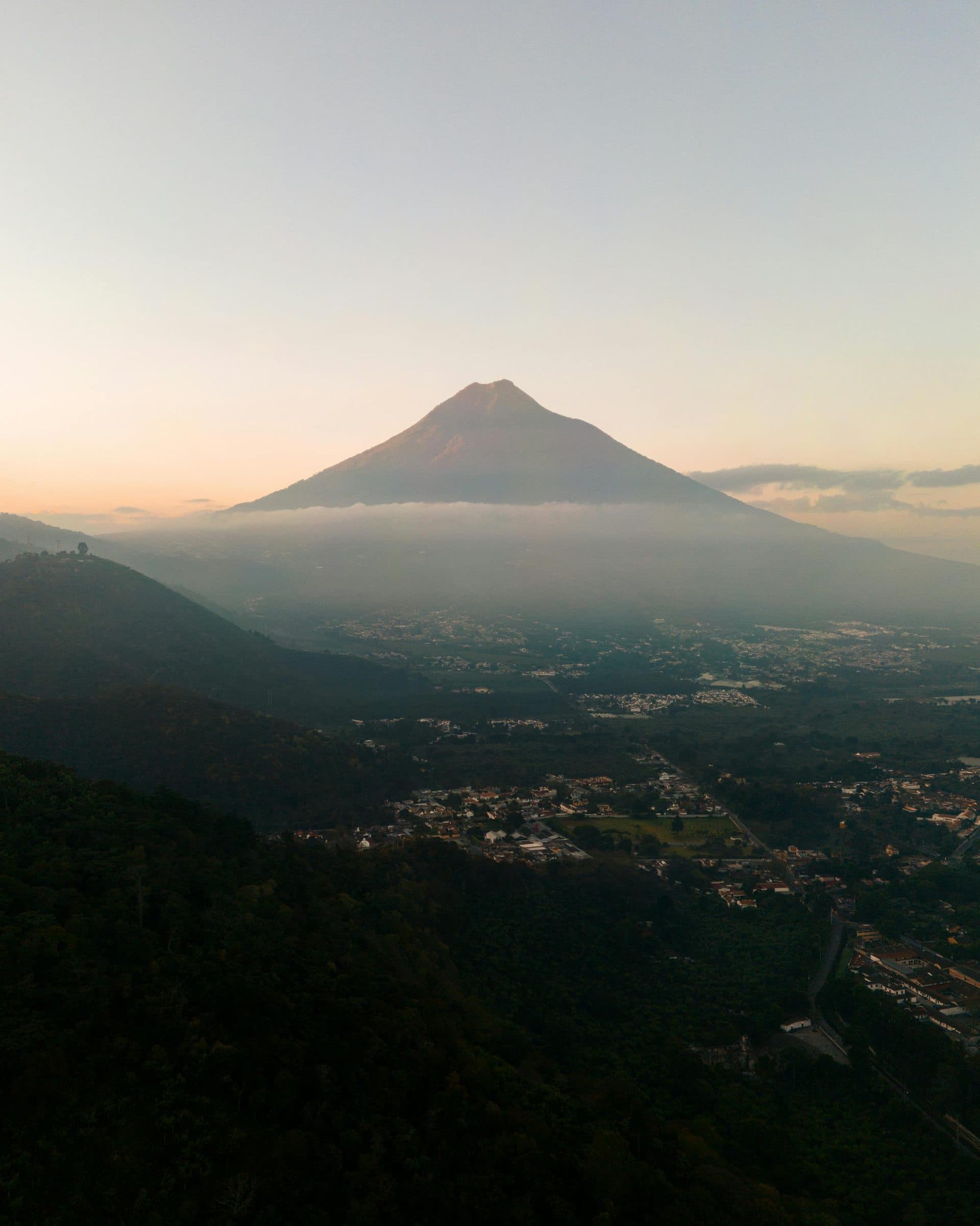 Coffee-growing landscape in San Marcos, Guatemala