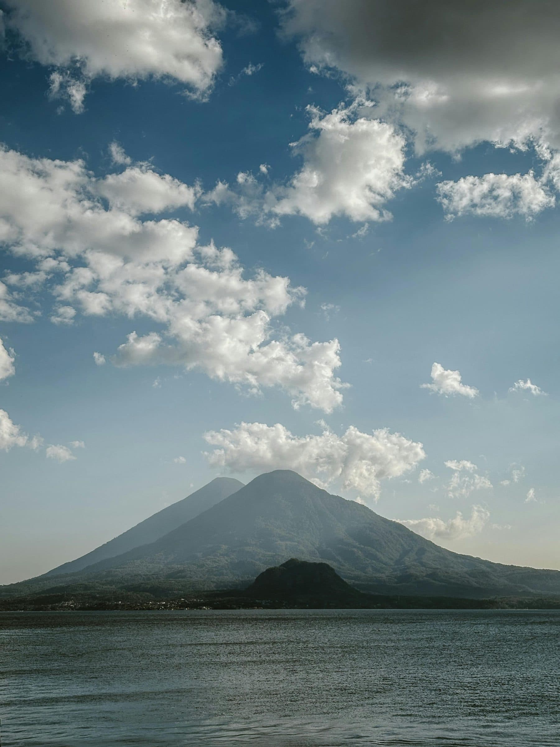 Coffee-growing landscape in Lago Atitlan, Guatemala